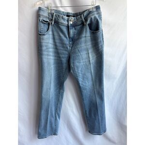 Hudson Light Wash Classic Straight Jeans Size 14 Classic Closet Staple 90s Denim